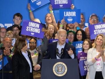 Joe Biden y Kamala Harris juntos