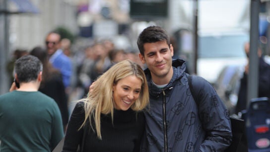 &Aacute;lvaro Morata y Alice Campello en 2022