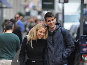 Álvaro Morata y Alice Campello en 2022 Álvaro Morata y Alice Campello en 2022