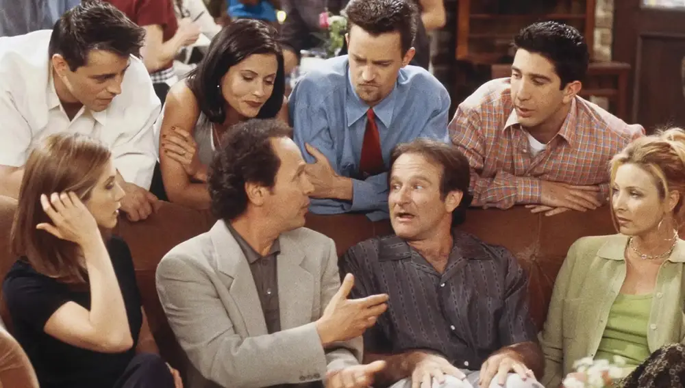 Billy Crystal y Robin Williams como Tim y Tomas en Friends Billy Crystal y Robin Williams como Tim y Tomas en Friends