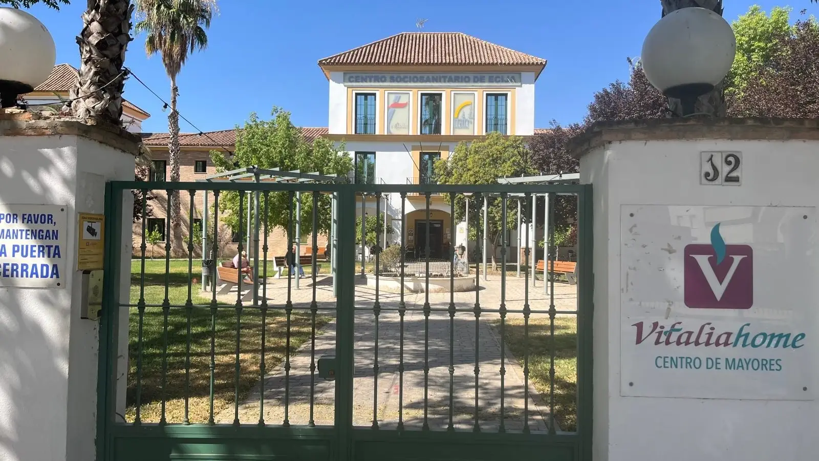 Centro de Vitalia en Écija, escenario del crimen Centro de Vitalia en Écija, escenario del crimen
