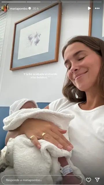 María Pombo visitando a sus sobrinas María Pombo visitando a sus sobrinas