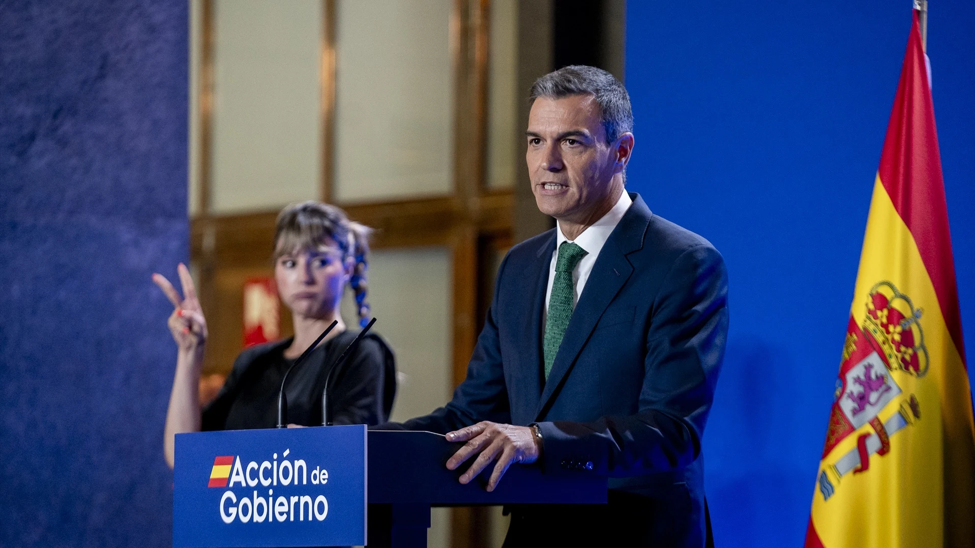 Pedro S&aacute;nchez, en la sede del Instituto Cervantes