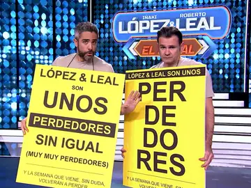López y Leal se enfrentan al primer castigo de Atresmedia López y Leal se enfrentan al primer castigo de Atresmedia