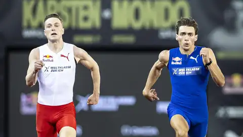 Duplantis vence a Warholm los 100 metros Duplantis vence a Warholm los 100 metros