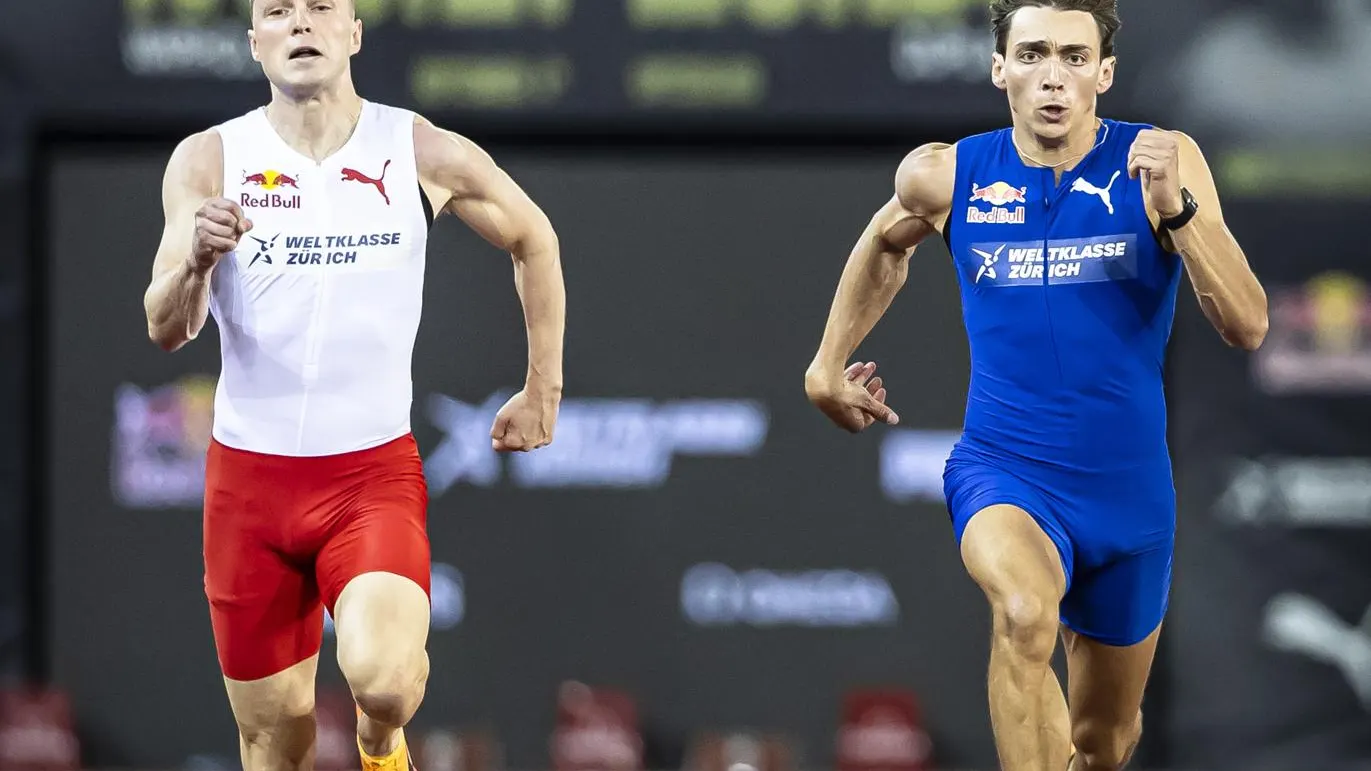 Duplantis vence a Warholm los 100 metros Duplantis vence a Warholm los 100 metros