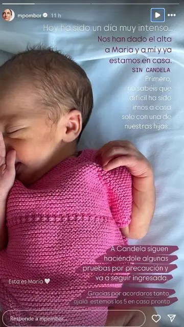 Marta Pombo ya está en casa junto a una de sus hijas, María Marta Pombo ya está en casa junto a una de sus hijas, María