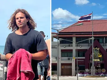 Imagen de Daniel Sancho y de la prisión de Surat Thani. Imagen de Daniel Sancho y de la prisión de Surat Thani.