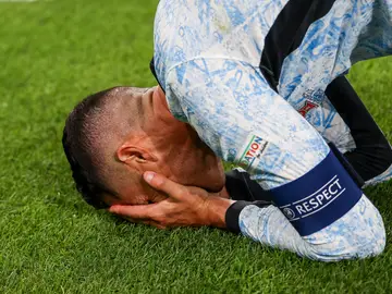 Cristiano Ronaldo celebra su gol 900 Cristiano Ronaldo celebra su gol 900