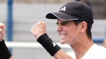 Rafa Jódar celebra su victoria en la final del US Open Júnior