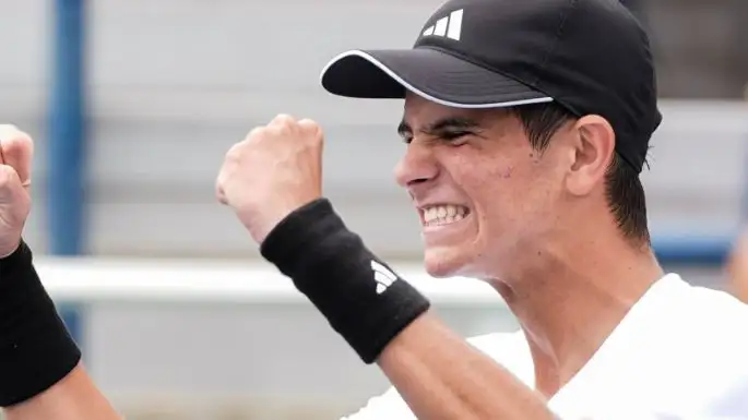 Rafa Jódar celebra su victoria en la final del US Open Júnior Rafa Jódar celebra su victoria en la final del US Open Júnior