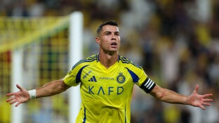 Cristiano Ronaldo celebra un gol con el Al Nassr