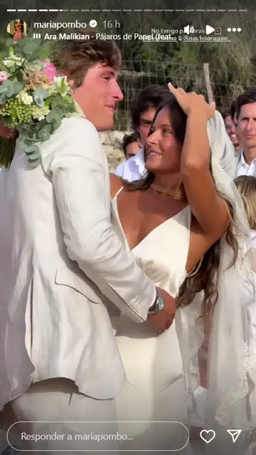 Nacho Aragón y Bea Gimeno el día de su boda Nacho Aragón y Bea Gimeno el día de su boda