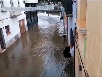 Calles inundadas en Tarragona