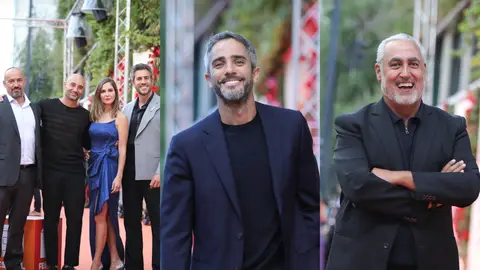El reparto de Sueños de libertad, Roberto Leal y Jorge Salvador en el FesTVal 2024 El reparto de Sueños de libertad, Roberto Leal y Jorge Salvador en el FesTVal 2024