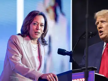 Imagen de Kamala Harris y de Donald Trump. Imagen de Kamala Harris y de Donald Trump.