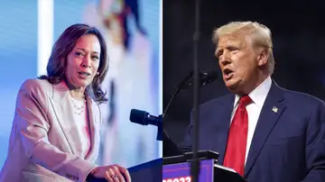 Imagen de Kamala Harris y de Donald Trump. Imagen de Kamala Harris y de Donald Trump.