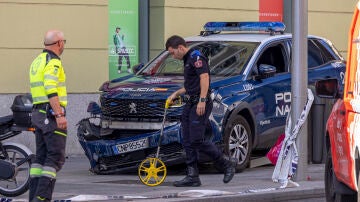 Imagen del vehículo policial