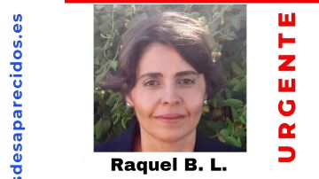 Imagen del cartel de búsqueda de Raquel B.L.