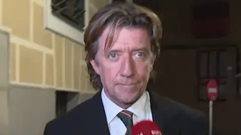 Nicolás Vallejo-Nágera en la misa funeral de Juan Gómez-Acebo Nicolás Vallejo-Nágera en la misa funeral de Juan Gómez-Acebo