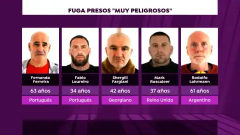 Presos fugados en Portugal Presos fugados en Portugal