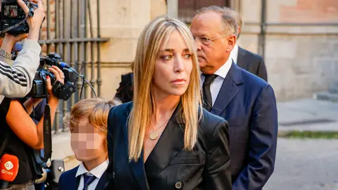 Nadia Halamandari en la misa funeral de Juan Gómez-Acebo Nadia Halamandari en la misa funeral de Juan Gómez-Acebo