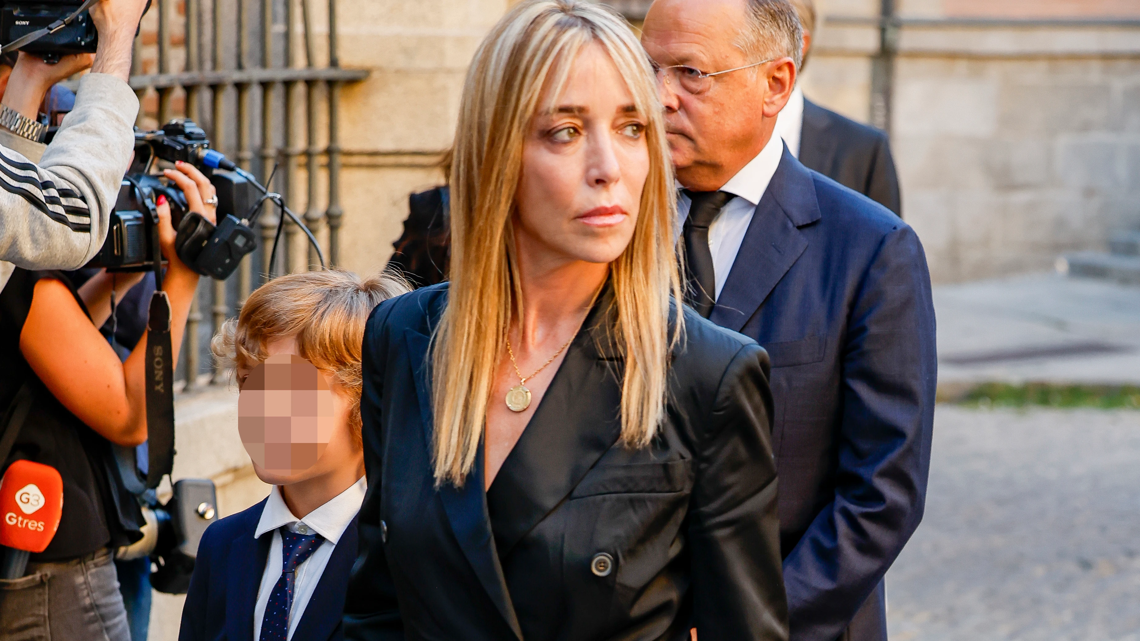 Nadia Halamandari en la misa funeral de Juan Gómez-Acebo Nadia Halamandari en la misa funeral de Juan Gómez-Acebo
