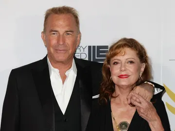 Susan Brandon y Kevin Costner Susan Brandon y Kevin Costner