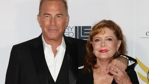 Susan Brandon y Kevin Costner Susan Brandon y Kevin Costner