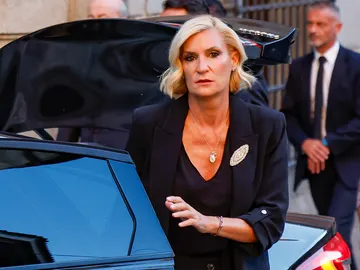 María Zurita, en el funeral de Juan Gómez-Acebo María Zurita, en el funeral de Juan Gómez-Acebo