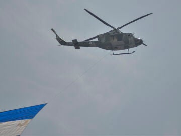 Imagen de archivo de un helicóptero en El Salvador