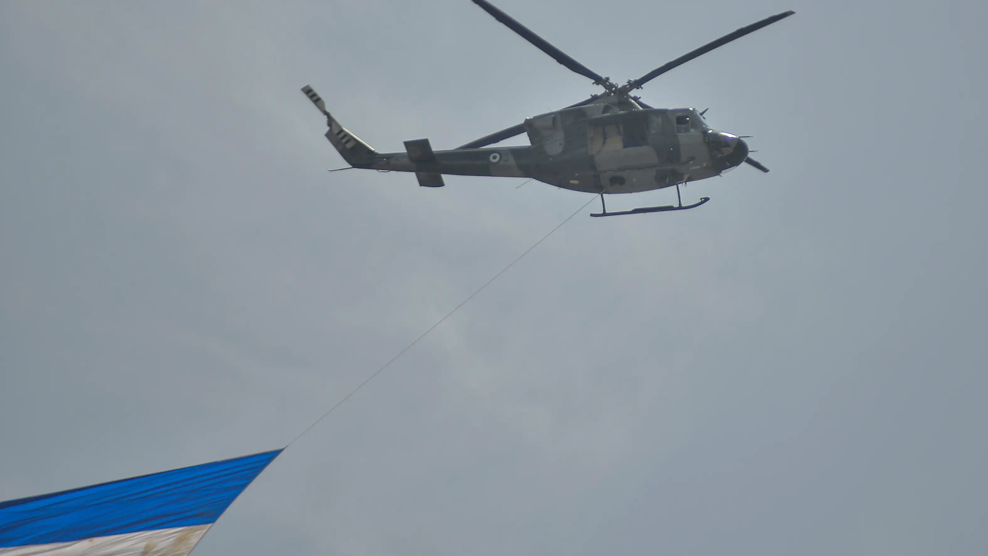 Imagen de archivo de un helicóptero en El Salvador Imagen de archivo de un helicóptero en El Salvador