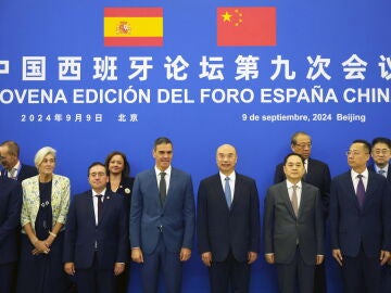 Imagen del presidente del Gobierno, Pedro Sánchez, en China
