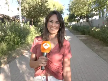 Lorena García acompañando a sus hijos en la vuelta al cole Lorena García acompañando a sus hijos en la vuelta al cole
