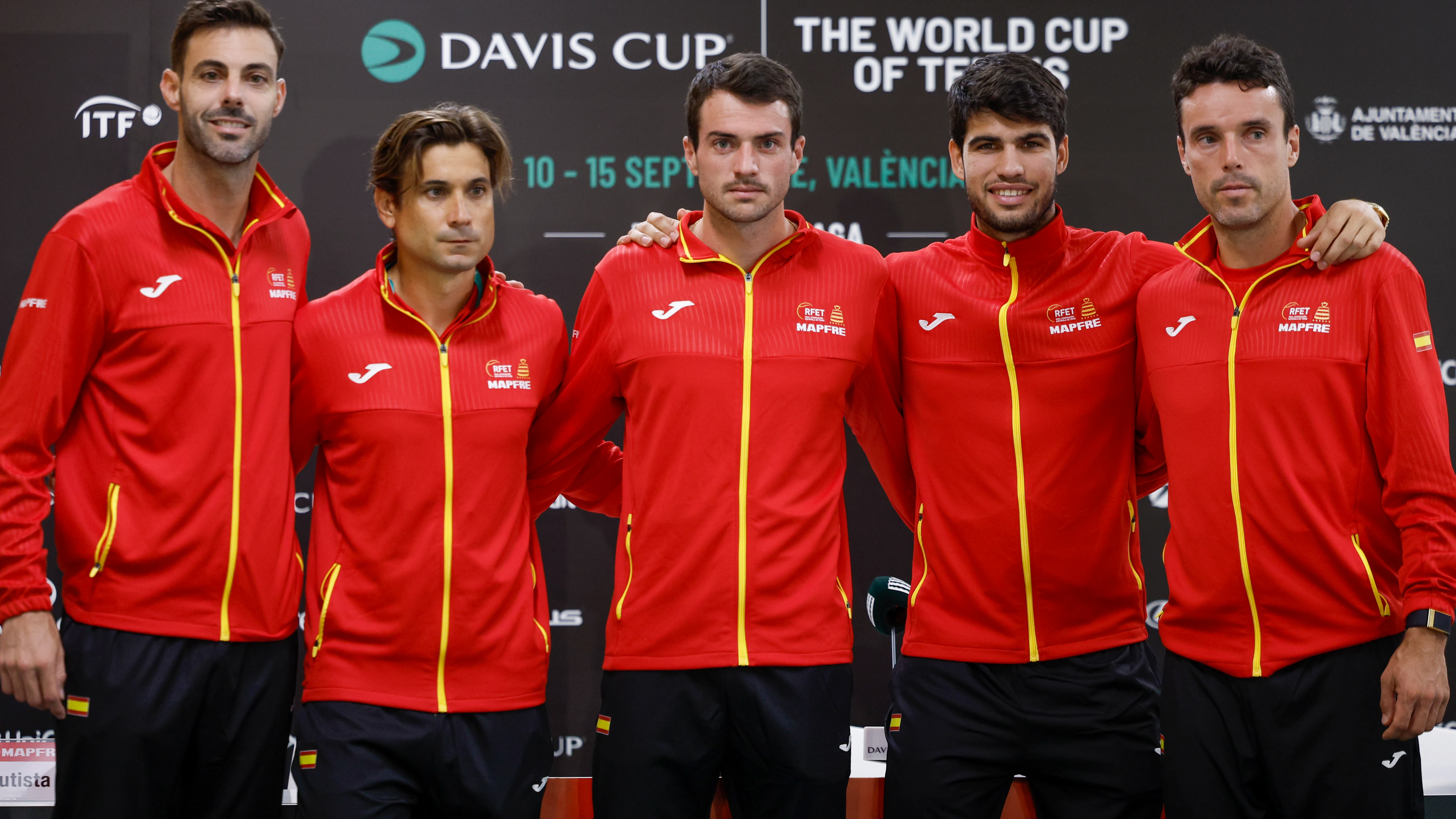 El equipo espa&ntilde;ol de tenis para la fase de clasificaci&oacute;n a las finales de la Copa Davis 2024
