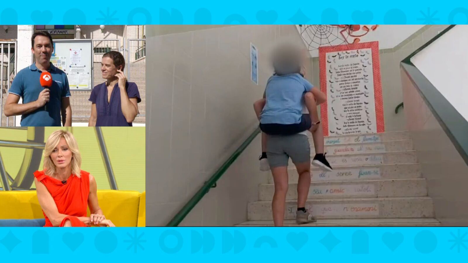 María Jesús lleva más de un año cargando con su hijo a cuestas para subirle a clase: 