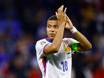 Kylian Mbappé en el partido contra Bélgica