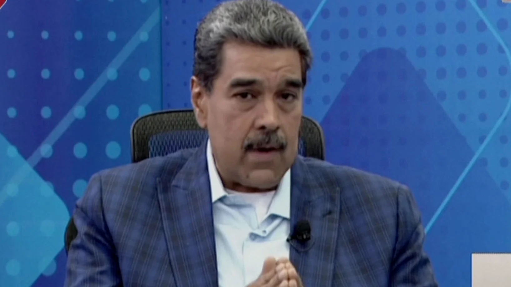 Nicolás Maduro en Espejo Público. Nicolás Maduro en Espejo Público.