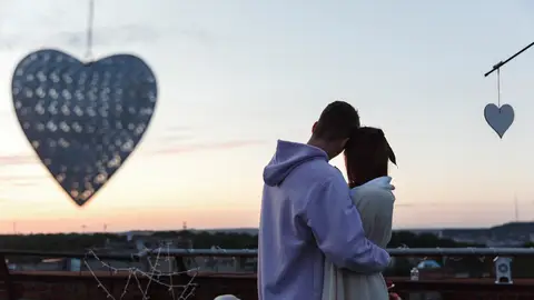 Pareja en una cita Pareja en una cita