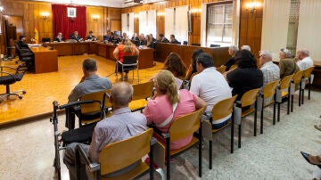 Los acusados en la Audiencia Provincial de Murcia