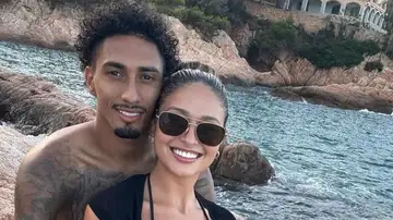 Raphinha y Natalia Rodrigues Belloli Raphinha y Natalia Rodrigues Belloli