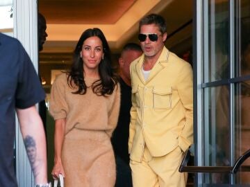 Brad Pitt y su novia Ines de Ramon en Nueva York