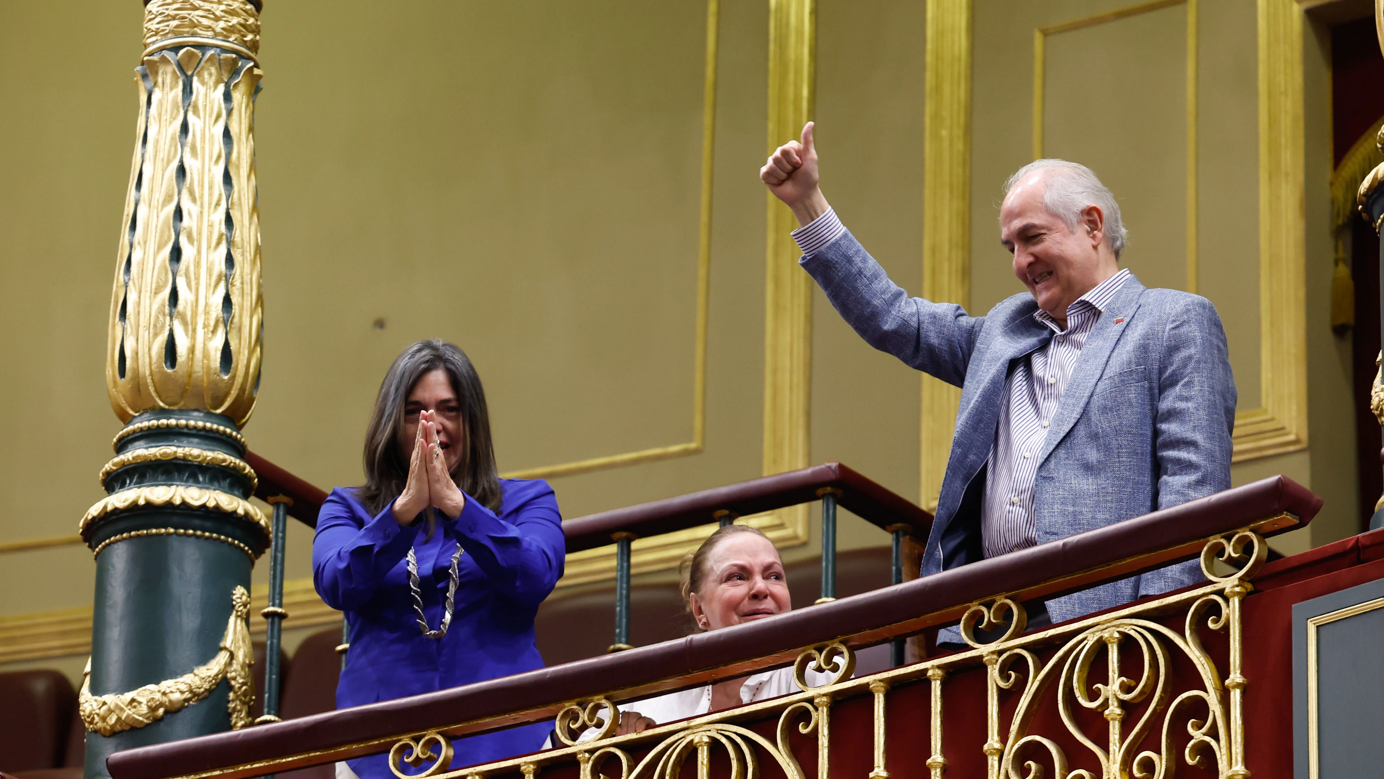 El exalcalde de Caracas Antonio Ledezma en el Pleno El exalcalde de Caracas Antonio Ledezma en el Pleno