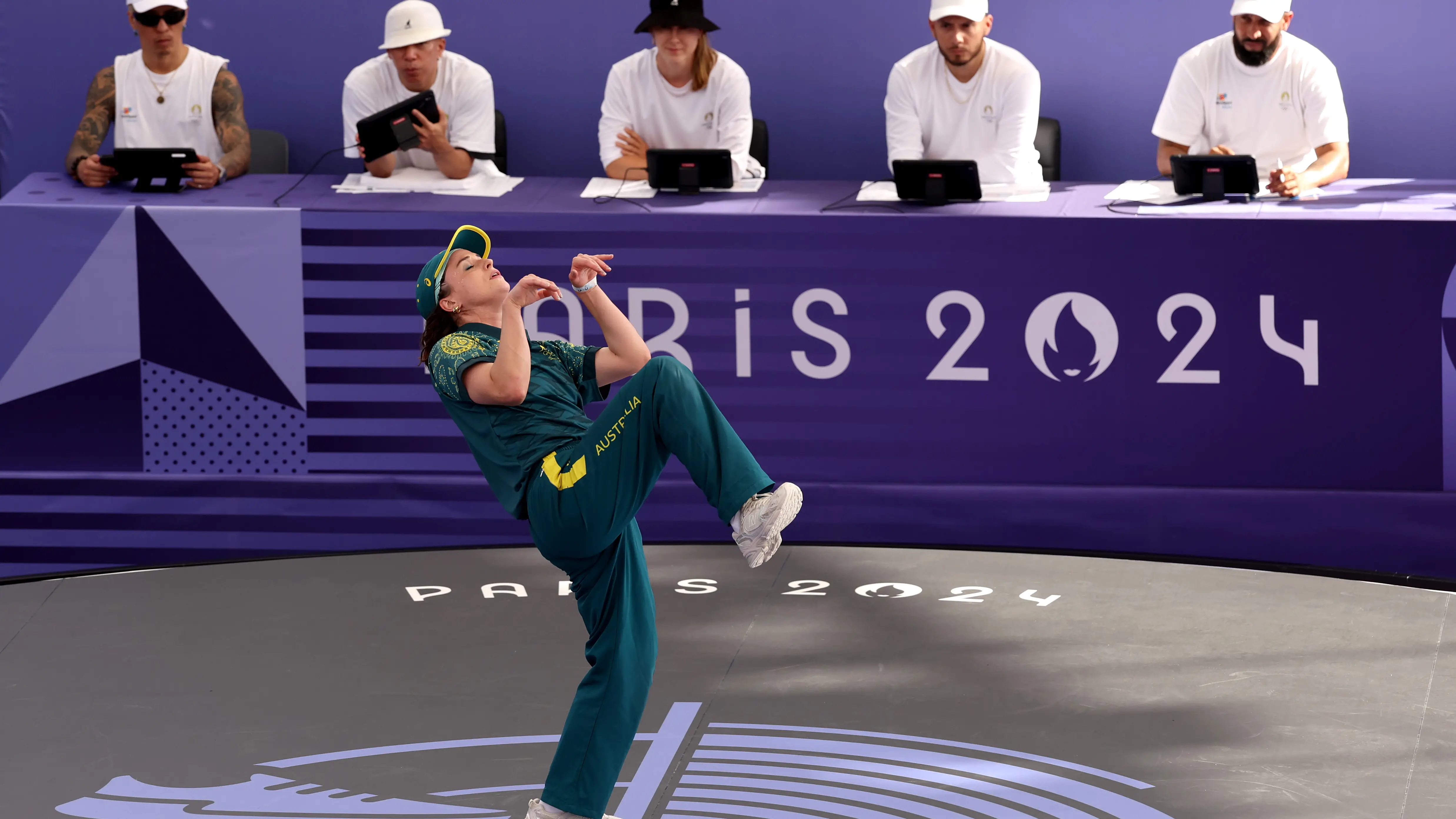 Rachael 'Raygun' Gunn, en acción en París 2024 Rachael 'Raygun' Gunn, en acción en París 2024