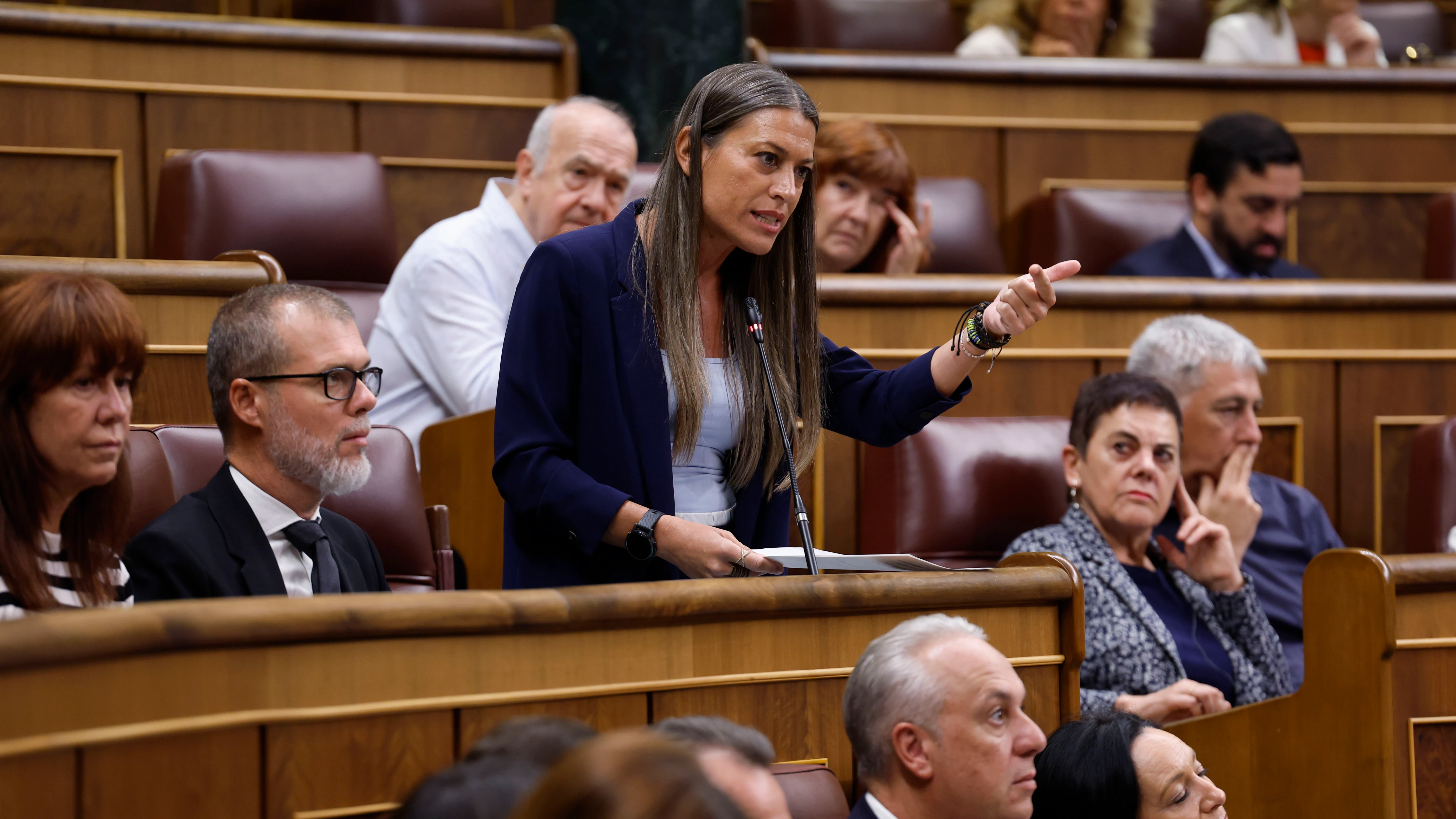 La portavoz de JxCat M&iacute;riam Noguera en el Congreso
