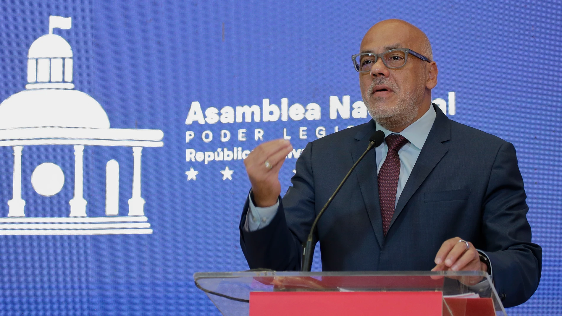 El presidente de la Asamblea Nacional de Venezuela, Jorge Rodríguez. El presidente de la Asamblea Nacional de Venezuela, Jorge Rodríguez.