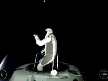 Así ha sido la primera caminata espacial de la Misión Polaris Dawn de Space X Así ha sido la primera caminata espacial de la Misión Polaris Dawn de Space X