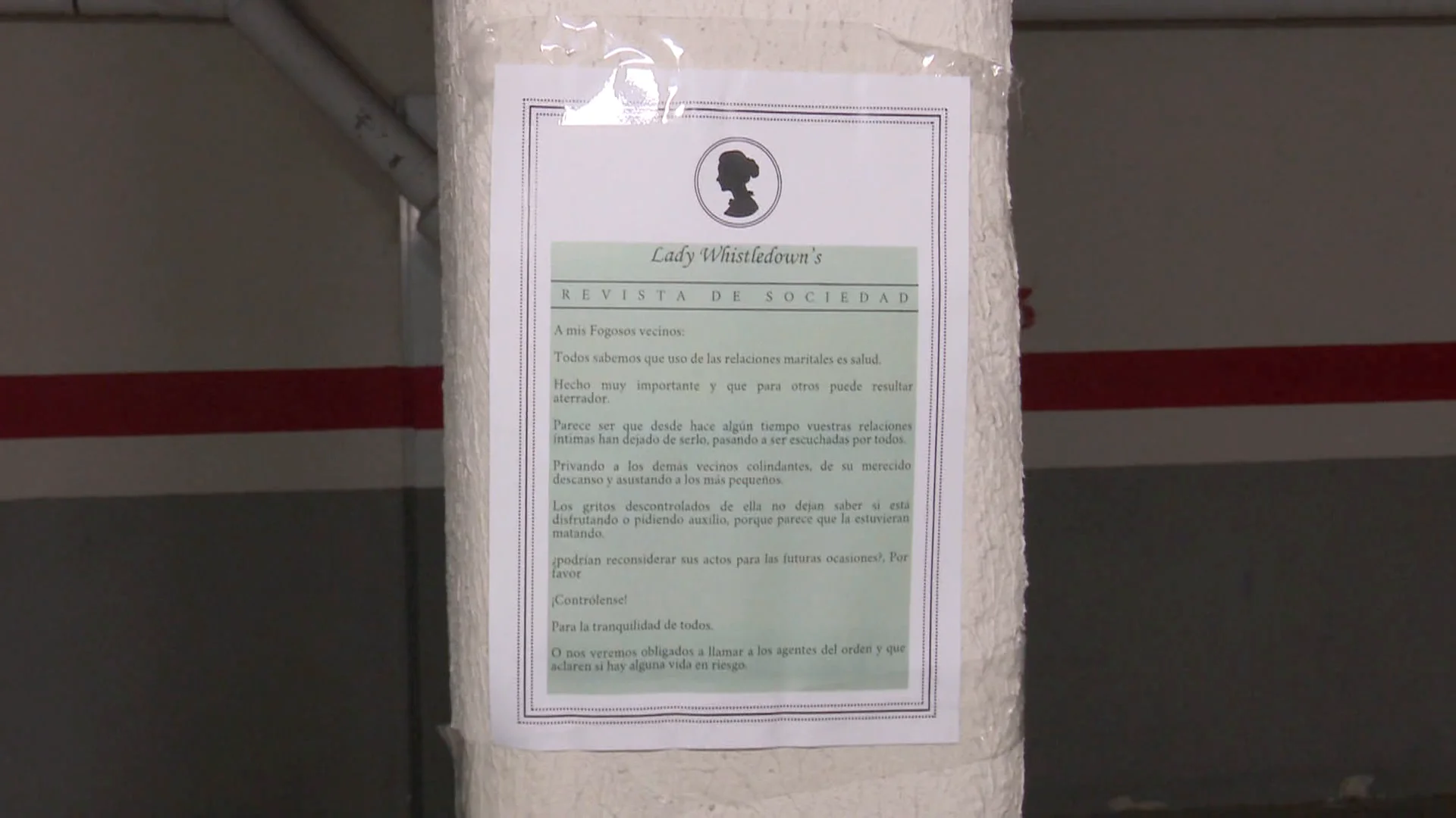 "A mis fogosos vecinos": la carta de una mujer en La Coruña, indignada ante los gritos de una pareja "A mis fogosos vecinos": la carta de una mujer en La Coruña, indignada ante los gritos de una pareja