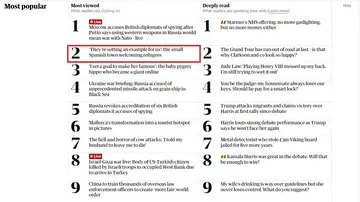 Segunda noticia de la web de 'The Guardian' Segunda noticia de la web de 'The Guardian'