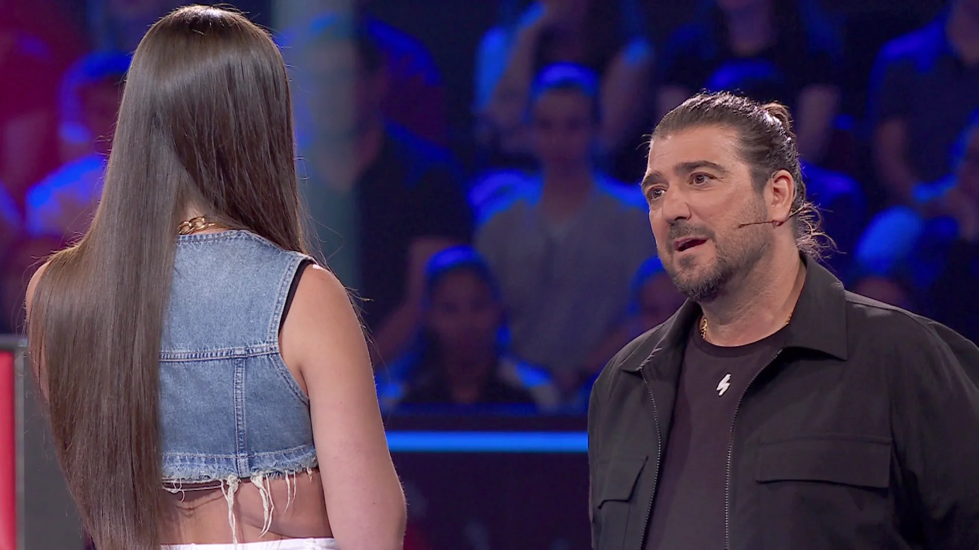 Antonio Orozco y Gala en las Audiciones a ciegas de La Voz